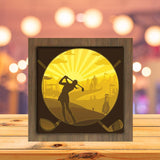 Golf 2 - Paper Cutting Light Box - LightBoxGoodman - LightboxGoodman