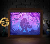 Gorilla 1 – Paper Cut Light Box File - Cricut File - 8x10 inches - LightBoxGoodMan - LightboxGoodman