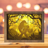 Gorilla 1 - Paper Cutting Light Box - LightBoxGoodman - LightboxGoodman