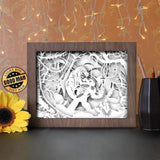 Gorilla 1 - Paper Cutting Light Box - LightBoxGoodman - LightboxGoodman