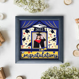 Graduation Gift 2 – Personalized Papercut Lightbox File - 8x8