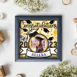 Graduation Gift 3 – Personalized Papercut Lightbox File - 8x8" - Cricut File - LightBoxGoodMan - LightboxGoodman