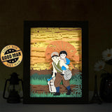 Grave Of The Fireflies - Colored Paper Cut Light Box File - Cricut File - 20x26cm - LightBoxGoodMan - LightboxGoodman