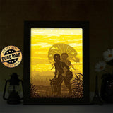 Grave Of The Fireflies – Paper Cut Light Box File - Cricut File - 20x26cm - LightBoxGoodMan - LightboxGoodman