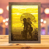 Grave Of The Fireflies - Paper Cutting Light Box - LightBoxGoodman