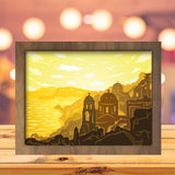 Greece Landscape - Paper Cutting Light Box - LightBoxGoodman