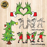 Grinch Christmas 2 - Cricut File - Svg, Png, Dxf, Eps - LightBoxGoodMan - LightboxGoodman