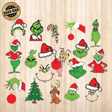 Grinch Christmas - Cricut File - Svg, Png, Dxf, Eps - LightBoxGoodMan - LightboxGoodman