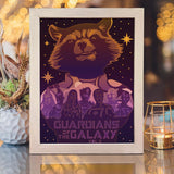 Guardians of the Galaxy Vol. 3 – Paper Cut Light Box File - Cricut File - 20x26cm - LightBoxGoodMan