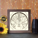 Guitar 2 - Paper Cutting Light Box - LightBoxGoodman - LightboxGoodman