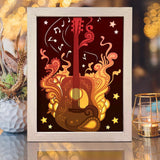 Guitar – Paper Cut Light Box File - Cricut File - 20x26cm - LightBoxGoodMan - LightboxGoodman