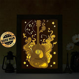 Guitar – Paper Cut Light Box File - Cricut File - 20x26cm - LightBoxGoodMan - LightboxGoodman