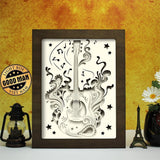 Guitar – Paper Cut Light Box File - Cricut File - 20x26cm - LightBoxGoodMan - LightboxGoodman