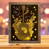 Guitar - Paper Cutting Light Box - LightBoxGoodman - LightboxGoodman