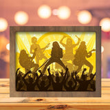 Guns N' Roses - Paper Cutting Light Box - LightBoxGoodman - LightboxGoodman