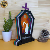 Halloween 1 - 3D Pop-up Light Box Headstone File - Cricut File - LightBoxGoodMan - LightboxGoodman