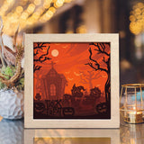 Halloween 12 – Paper Cut Light Box File - Cricut File - 20x20cm - LightBoxGoodMan