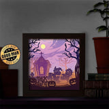 Halloween 12 – Paper Cut Light Box File - Cricut File - 20x20cm - LightBoxGoodMan - LightboxGoodman