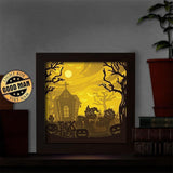 Halloween 12 – Paper Cut Light Box File - Cricut File - 20x20cm - LightBoxGoodMan - LightboxGoodman