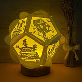 Halloween 2 - Pentagon 3D Lantern File - Cricut File - LightBoxGoodMan