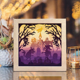 Halloween 24 – Paper Cut Light Box File - Cricut File - 20x20cm - LightBoxGoodMan - LightboxGoodman