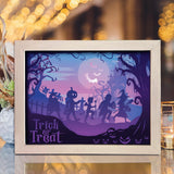 Halloween 8 – Paper Cut Light Box File - Cricut File - 20x26cm - LightBoxGoodMan