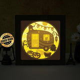 Halloween Camper – Paper Cut Light Box File - Cricut File - 20x20cm - LightBoxGoodMan - LightboxGoodman