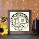 Halloween Camper - Paper Cutting Light Box - LightBoxGoodman - LightboxGoodman