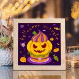 Halloween Cupcake – Paper Cut Light Box File - Cricut File - 20x20cm - LightBoxGoodMan - LightboxGoodman