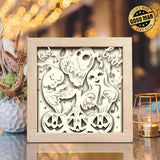 Halloween Ghost – Paper Cut Light Box File - Cricut File - 20x20cm - LightBoxGoodMan - LightboxGoodman