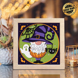 Halloween Gnome 2 – Paper Cut Light Box File - Cricut File - 20x20cm - LightBoxGoodMan - LightboxGoodman