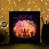 Halloween Gnome - Paper Cutting Light Box - LightBoxGoodman - LightboxGoodman