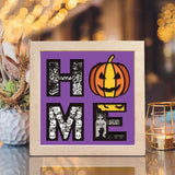 Halloween Home – Paper Cut Light Box File - Cricut File - 20x20cm - LightBoxGoodMan - LightboxGoodman