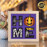 Halloween Home – Paper Cut Light Box File - Cricut File - 20x20cm - LightBoxGoodMan - LightboxGoodman