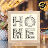 Halloween Home – Paper Cut Light Box File - Cricut File - 20x20cm - LightBoxGoodMan - LightboxGoodman