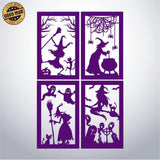 Halloween - Paper Cut Lantern File - Cricut File - 10x16cm - LightBoxGoodMan - LightboxGoodman