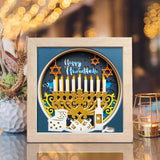 Hanukkah – Paper Cut Light Box File - Cricut File - 20x20cm - LightBoxGoodMan - LightboxGoodman