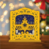 Hanukkah - Pop-up Light Box File - Cricut File - LightBoxGoodMan