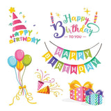 Happy Birthday 1 - Cricut File - Svg, Png, Dxf, Eps - LightBoxGoodMan