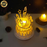 Happy Birthday 2 - 3D Dome Lantern File - Cricut File - LightBoxGoodMan - LightboxGoodman