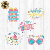 Happy Birthday 2 - Cricut File - Svg, Png, Dxf, Eps - LightBoxGoodMan - LightboxGoodman