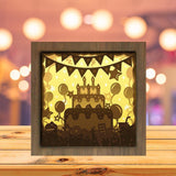 Happy Birthday 2 - Paper Cutting Light Box - LightBoxGoodman