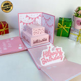 Happy Birthday 2 - Surprise Gift Papercut Lightbox File - 4x4" - Cricut File - LightBoxGoodMan - LightboxGoodman