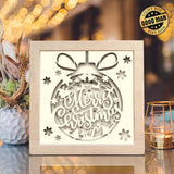 Happy Christmas – Paper Cut Light Box File - Cricut File - 8x8 inches - LightBoxGoodMan - LightboxGoodman