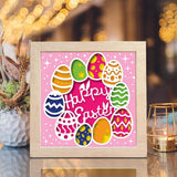 Happy Easter 4 – Paper Cut Light Box File - Cricut File - 8x8 Inches - LightBoxGoodMan - LightboxGoodman