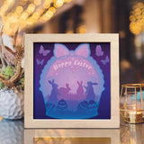 Happy Easter 5 – Paper Cut Light Box File - Cricut File - 8x8 inches - LightBoxGoodMan - LightboxGoodman