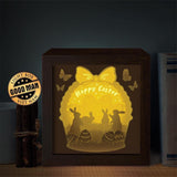 Happy Easter 5 – Paper Cut Light Box File - Cricut File - 8x8 inches - LightBoxGoodMan - LightboxGoodman