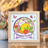 Happy Easter 7 – Paper Cut Light Box File - Cricut File - 8x8 Inches - LightBoxGoodMan - LightboxGoodman