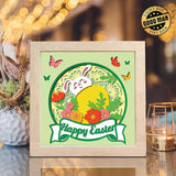 Happy Easter 7 – Paper Cut Light Box File - Cricut File - 8x8 Inches - LightBoxGoodMan - LightboxGoodman