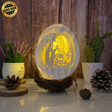 Happy Easter - Easter Egg 3D Pop-up File - Cricut File - 5.8x4.8" - LightBoxGoodMan - LightboxGoodman